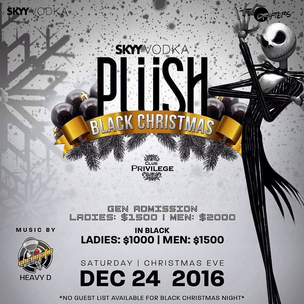 clubPrivilegejm's tweet photo. Get Ready for Christmas Eve!!! #BlackChristmas #Plüsh #allblackeve #allblackaffair #allbla… https://t.co/82qhYPfT4W https://t.co/2GcPikdpPh