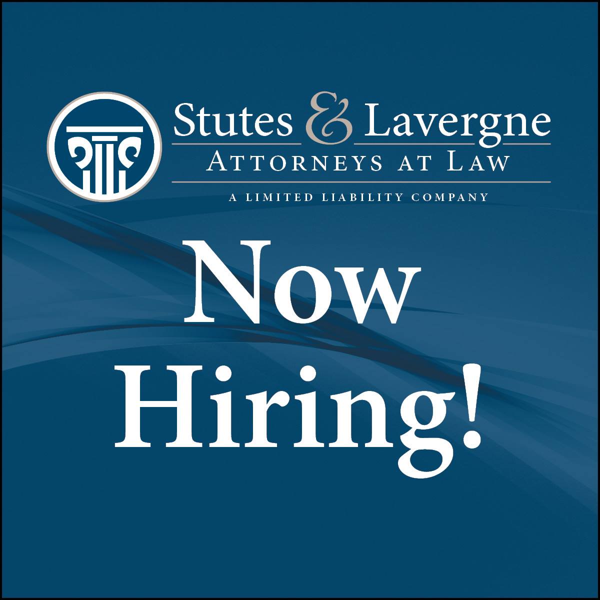 stutes_lavergne's tweet photo. Stutes &amp; Lavergne has an opening for a part-time afternoon runner. Check our Facebook page for more details.
https://t.co/N8q3rpf54W https://t.co/Cz2KqON8iz