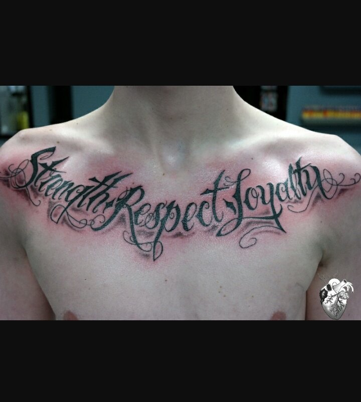 Strength Respect Loyalty  tattoo font download free scetch