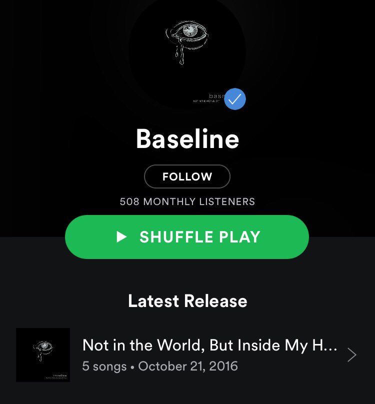 baselinebandaz's tweet photo. YA BOYS ARE SPOTIFY VERIFIED https://t.co/8fEmAgRMnR