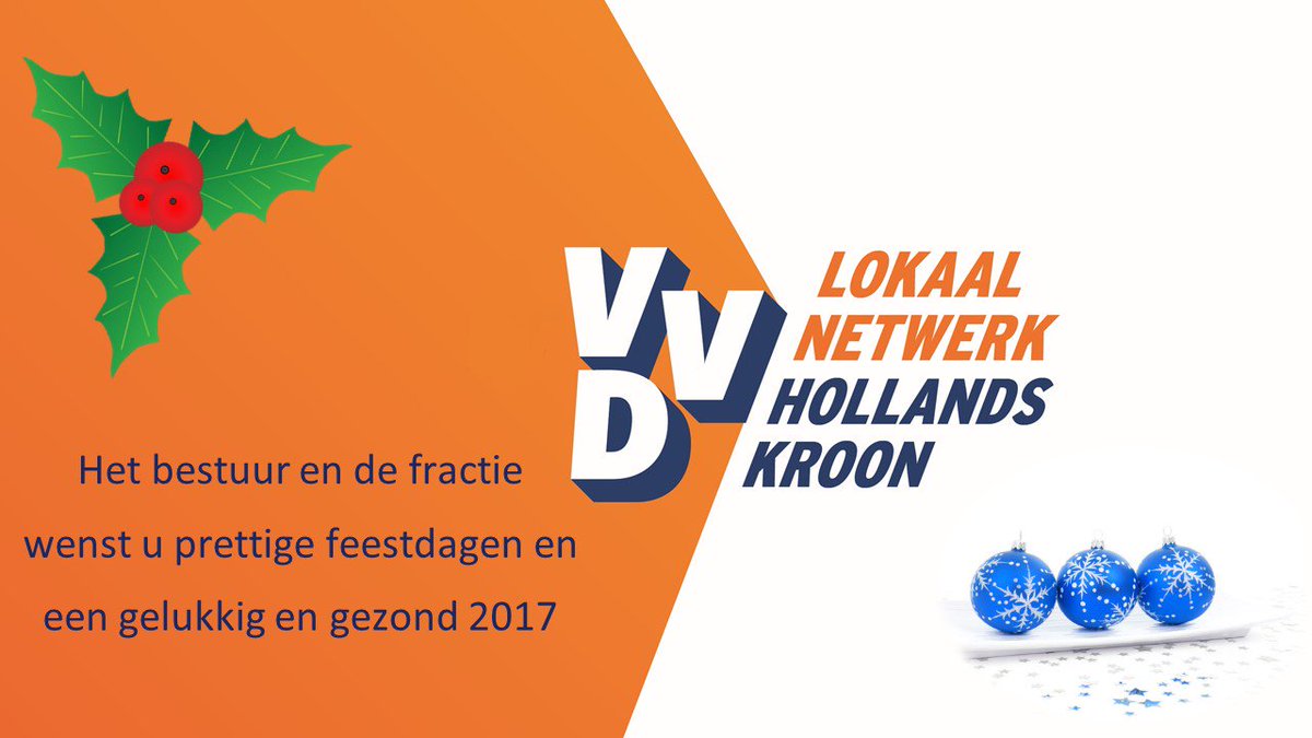 vvdhk's tweet photo. Fijne feestdagen en een gelukkig en gezond 2017! @vvdhk @vvdnh @VVDNrdHolland https://t.co/HGAhKpByBi