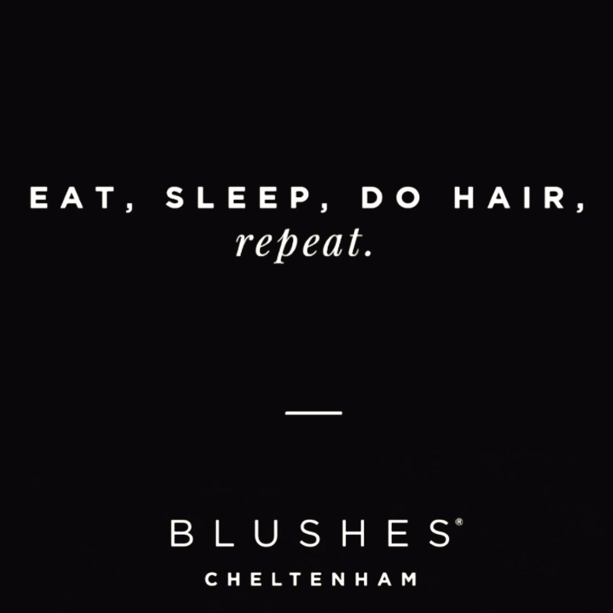 BlushesHair's tweet photo. Eat. Sleep. Do Hair. Repeat!........๐๐ผ๐๐ป
.
#blushesfeeling #itswhatwedo #loveourjob #cheltenham #christmasvibes #christmasiscoming #festive https://t.co/Z4DlGUaoiD