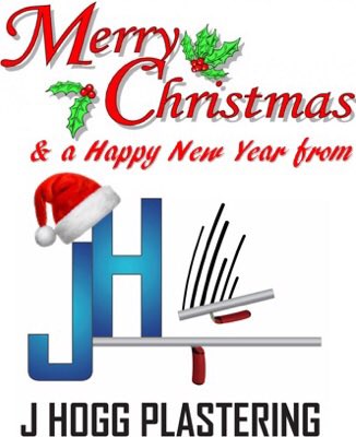 Merry Christmas &amp; a Happy New Year folks. From J Hogg Plastering.