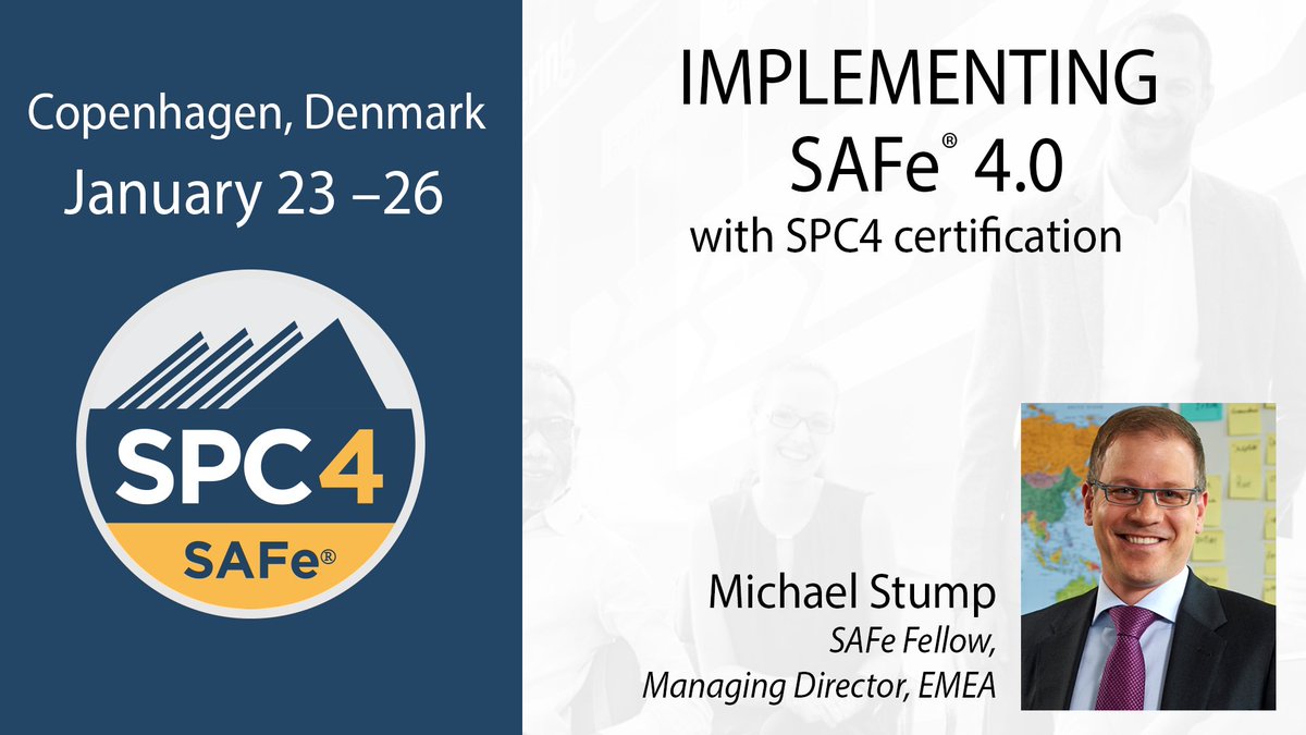 ScaledAgile's tweet image. Our January 23rd SPC4 Copenhagen class with @michael_p_stump is filling up fast. Make sure to register today!
ow.ly/1lK8306SCqa