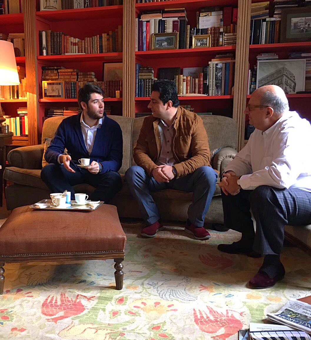 CarloAngrisano's tweet photo. Very special meeting with Falah Hassan, #KDY, from the #KurdistanRegion🇮🇶, and @SantiagoFisas. Talking about #Peshmerga Freedom Fighters! https://t.co/l7MHZ6cB5M