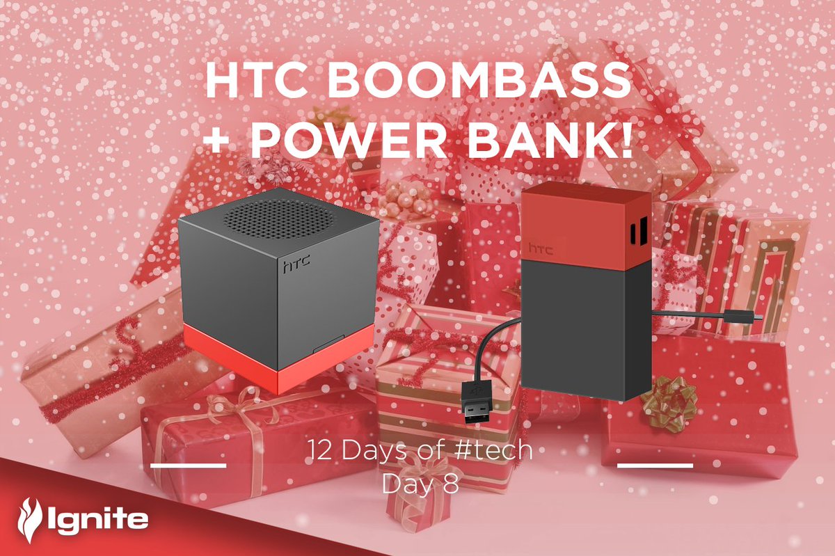UKIgnite's tweet photo. 8/12 day on #tech giveaway
HTCBoombass and Power bank!
Click the link our bio for more info
#Competition #giveaway #htc @HTC_UK #christmas https://t.co/XBKqcCDsk6