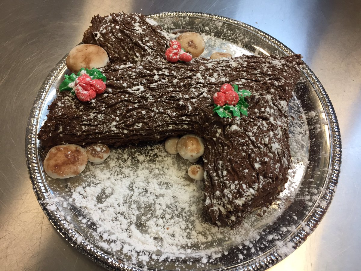 DhsStump's tweet photo. Yule Logs from Culinary II students this week!!!!  @DrVosh_DHS  #shouldabeenasenator https://t.co/sF7Vp1HKZC
