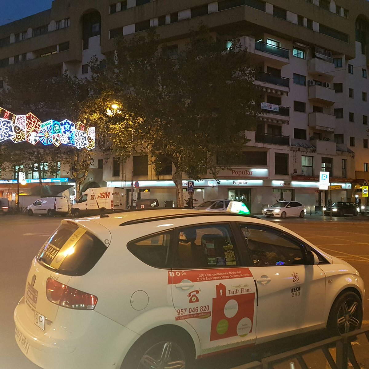 Supublitaxi's tweet image. @InmobTp en NAVIDAD con los taxis de #CÓRDOBA   GRACIAS