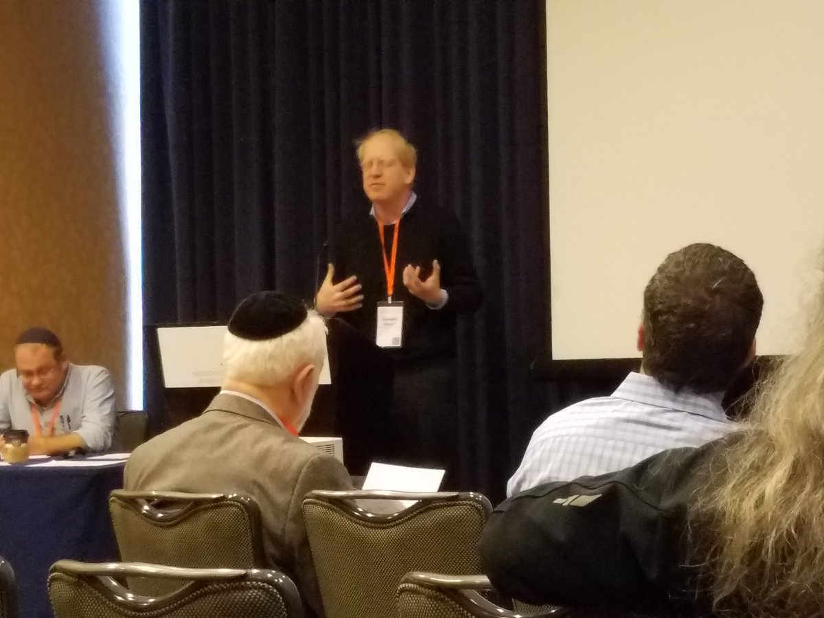DrewKaplan's tweet photo. Listening to @ZackBergerMDPhD at #AJS16 speaking on "The Expert, the Physician, and the Sick Person on Shabbat in the Shulchan Aruch" https://t.co/ykP19qXgUM