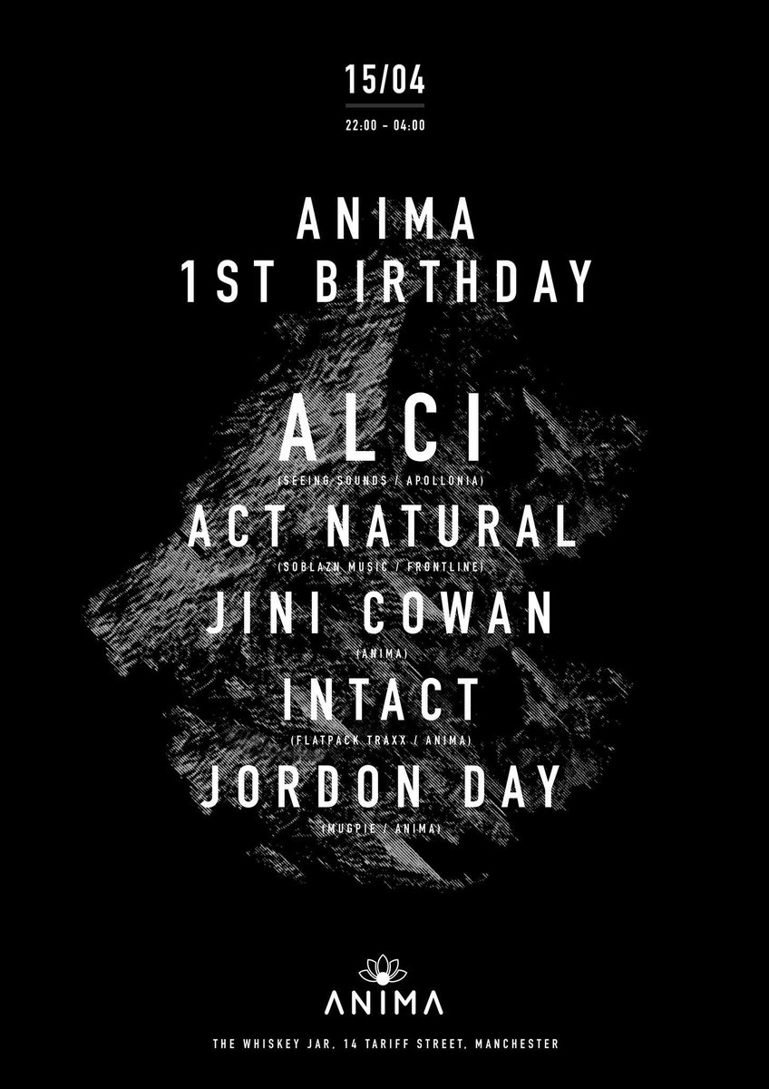 Anima_Mcr's tweet photo. Early birds on sale now https://t.co/jvEwWgiyOg https://t.co/PJfwSRMwao