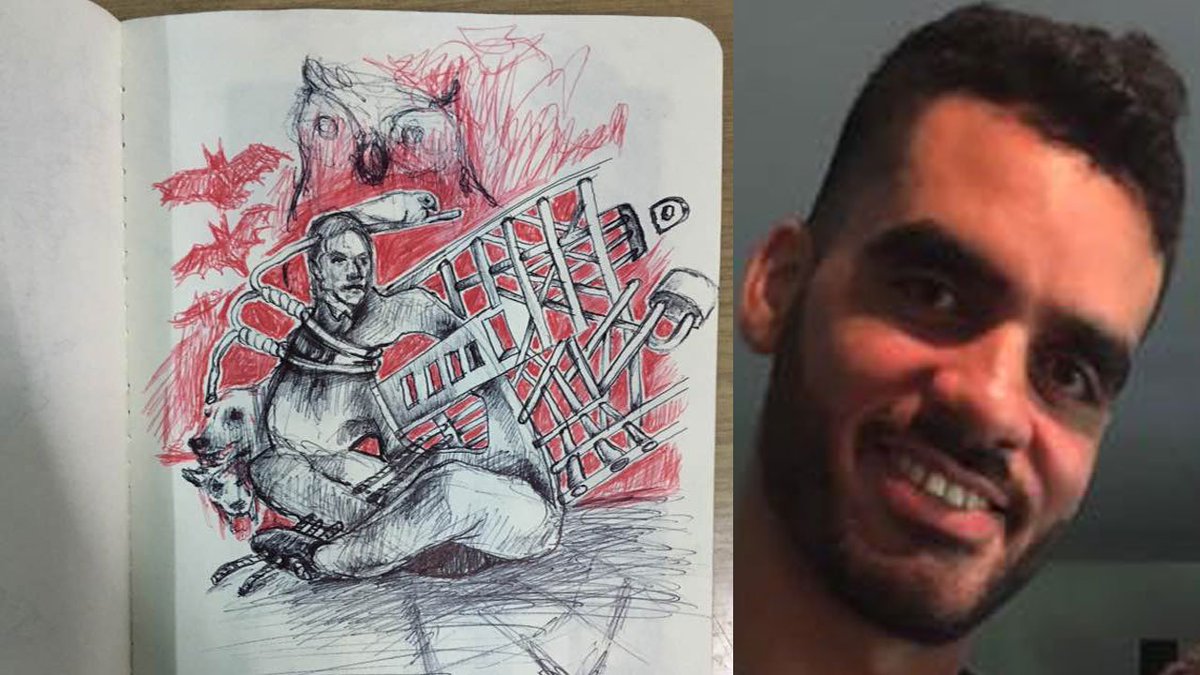 Cuban artist '#FreeElSexto #ElSexto' releases sketches from Havana prison bit.ly/2i6Yw8L https://t.co/PS3yAkDKR5