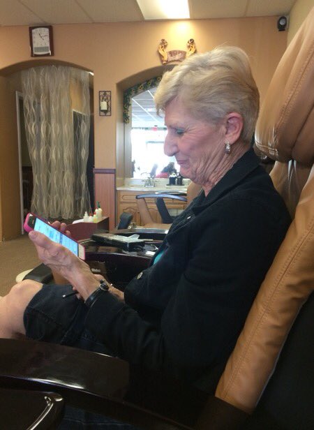 tayschultz's tweet photo. my gma called me twice in the middle of bio today because shes so excited about her new smartphone 😂😂😭 not even mad tho bc shes so cute https://t.co/GcJyMQS7VB