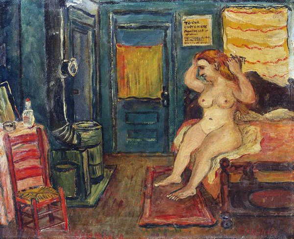 sup________'s tweet image. Nude by David Burliuk