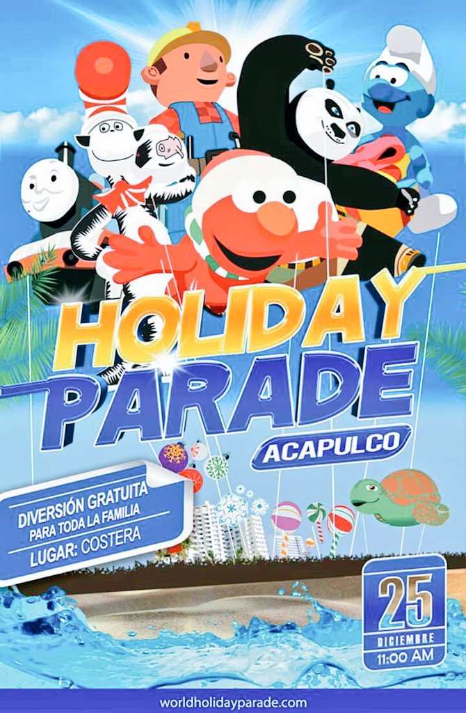 Sectur_Acapulco's tweet photo. #FelizMartes #EnMiNavidadSiempre asisto al desfile de globos #HolidayParade2016 en #Acapulco 25/Dic 11:00AM en Costera Miguel Alemán https://t.co/cr1lS0UfV4