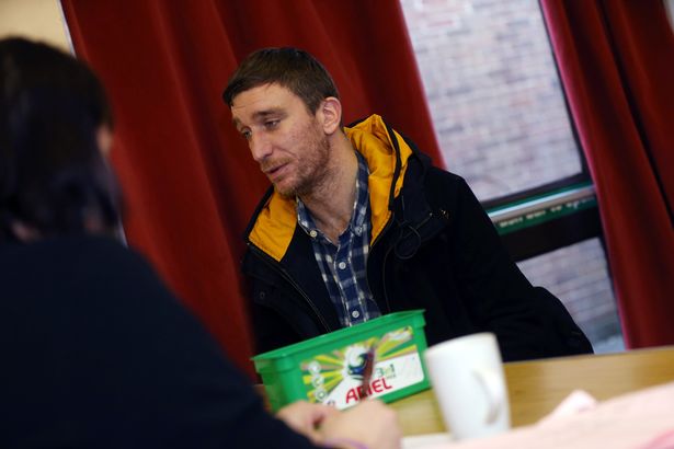 BenClaimant's tweet photo. Former soldier Terry Widdrington, suffering from PTSD, forced to use Newcastle #foodbank because of benefit sanction https://t.co/rPJQhWrQvJ https://t.co/KAHOhnbspm