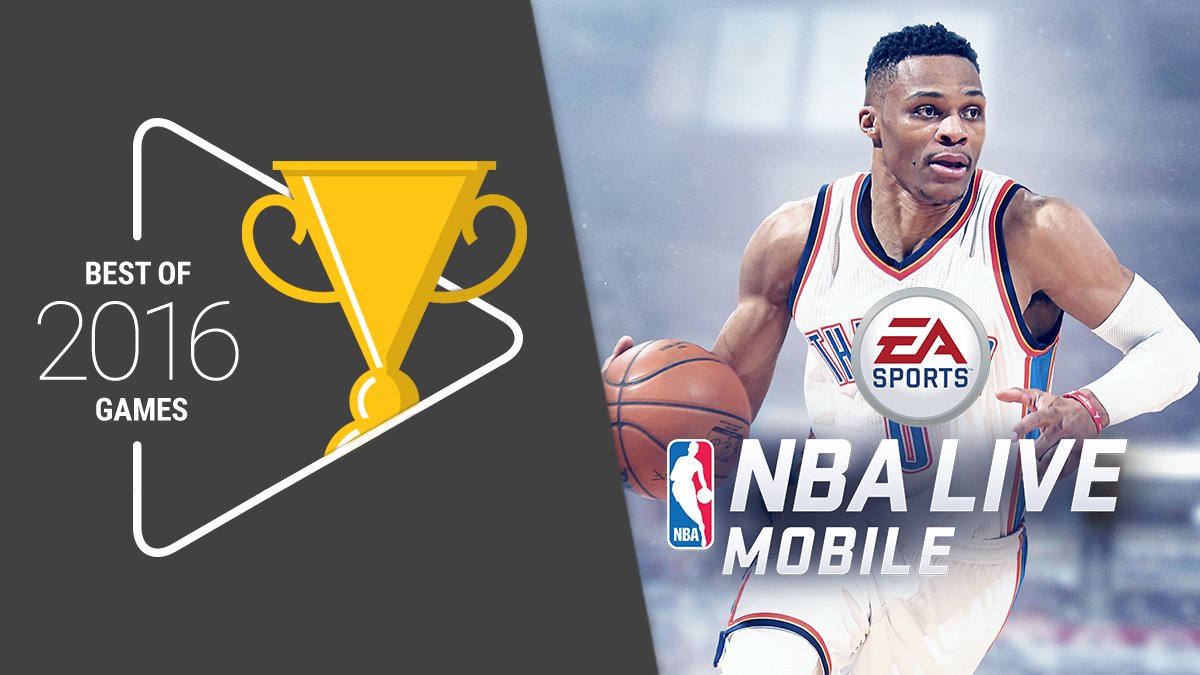 EAMobile's tweet image. Our very own #NBALIVEMobile was named Most Exhilarating game of 2016 by @GooglePlay! 

See why it’s making a splash: smarturl.it/nlmgoogle