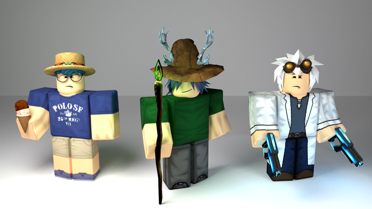 Doctaa On Twitter Just Did This Little Render In Blender Of Me Crykeee And Biostreem Roblox Robloxdev - roblox blender render