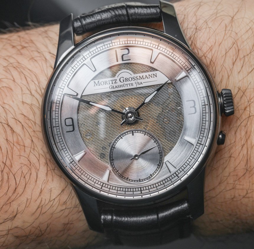 wristkind's tweet photo. The Moritz Grossmann Atum Pure M - Needle sharp hands on mesh dial, a very mechanical look. #wristkind #MortizGrossmann #Atum #handwound https://t.co/oTiHRANzti