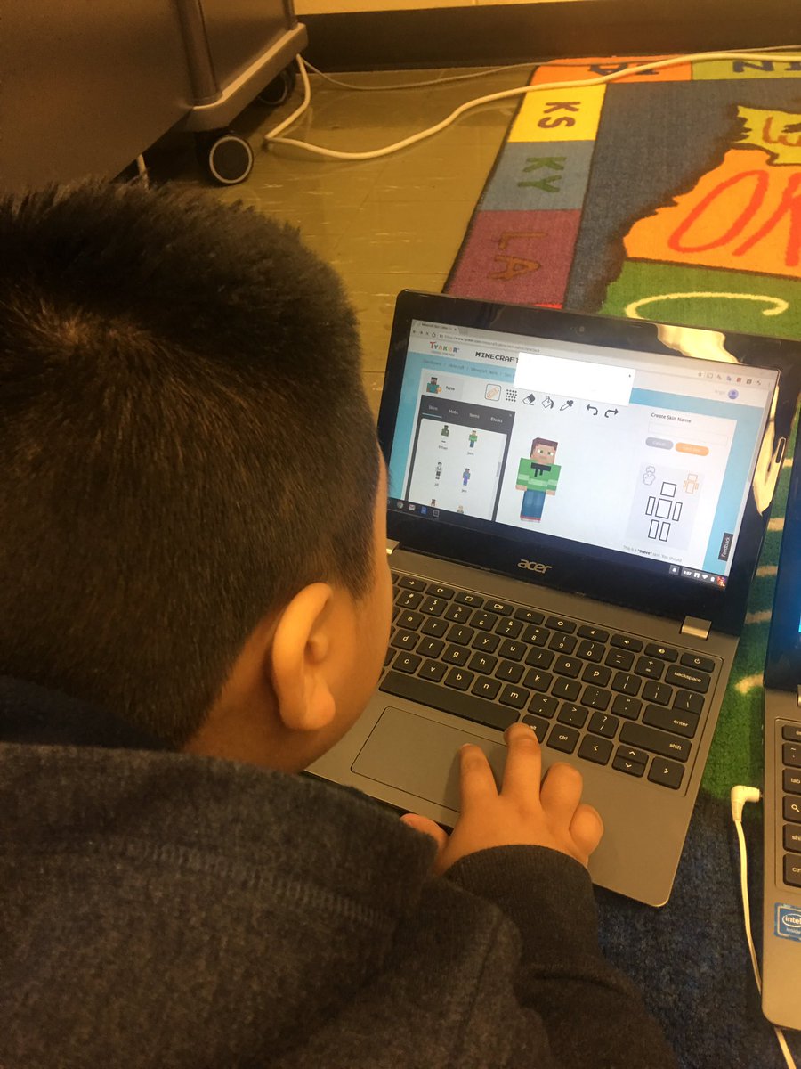 4thgrHermanFun's tweet photo. @MrsHutchRBPS class loves to code and they discovered that @gotynker allows them to Mod Minecraft too - they are sooo happy! @rbpsEAGLES https://t.co/xi2rgMfrhY