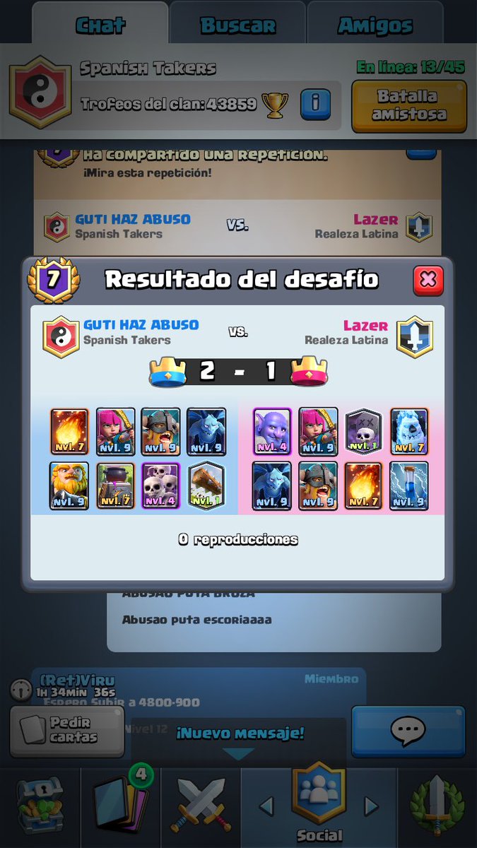 gutiabusos's tweet photo. Nunca subo fotos ganando a nadie, pero esta va para mi amigo @Don_abuson para ti. Lazer y sin cartas maxed en Desafio. @Lazer_RL https://t.co/J8KhKxs2LY
