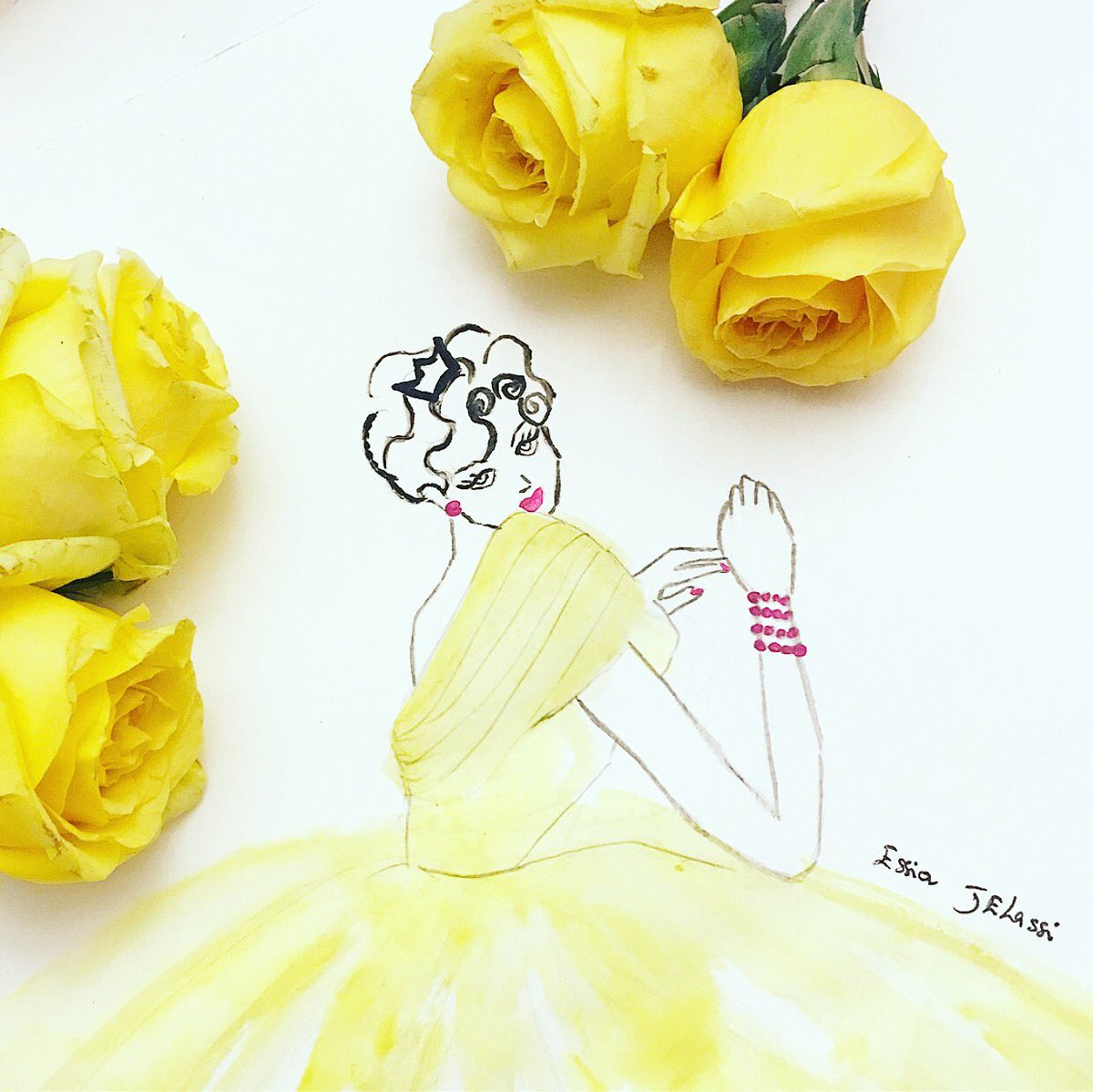 essia_jelassi's tweet photo. #PRincessyellow #FashionArt #illustration ๐๐๐๐๐ https://t.co/aNkx3H4AQj