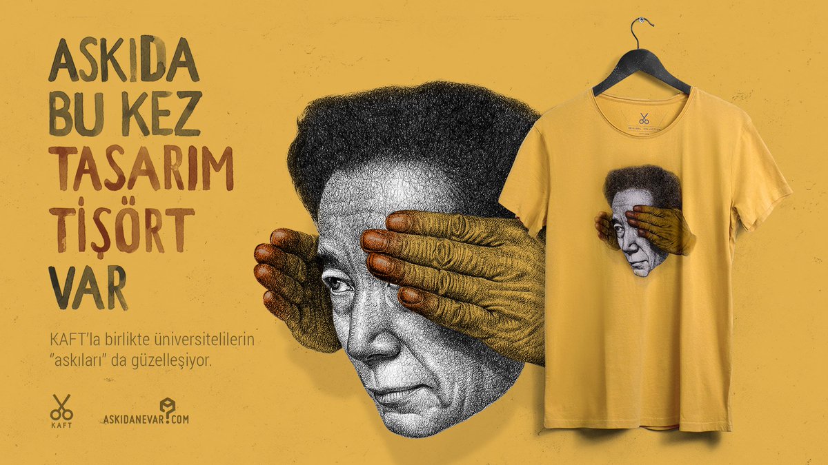 Askıda <a href="/KAFTco/">KAFT</a> desteği ile tasarım tişört var! 5 üniversiteliye hediye!
Detaylar için: bit.ly/2hROUhy