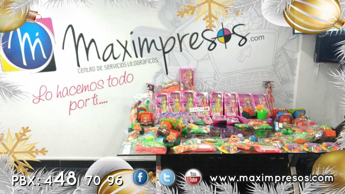 Maximpresos's tweet photo. MAXIMPRESOS SOCIAL #Aguinaldonavideño Regalando alegrías en esta navidad https://t.co/HpWXE854N0