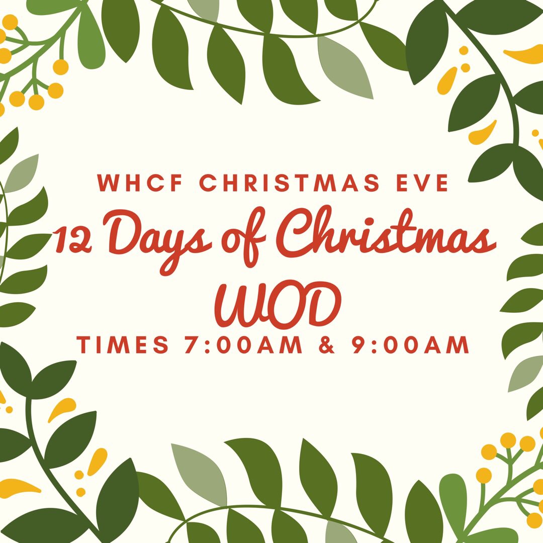 #JoinUS burn off those Christmas sweets! <a href="/WestHavenCF/">West Haven Crossfit</a>