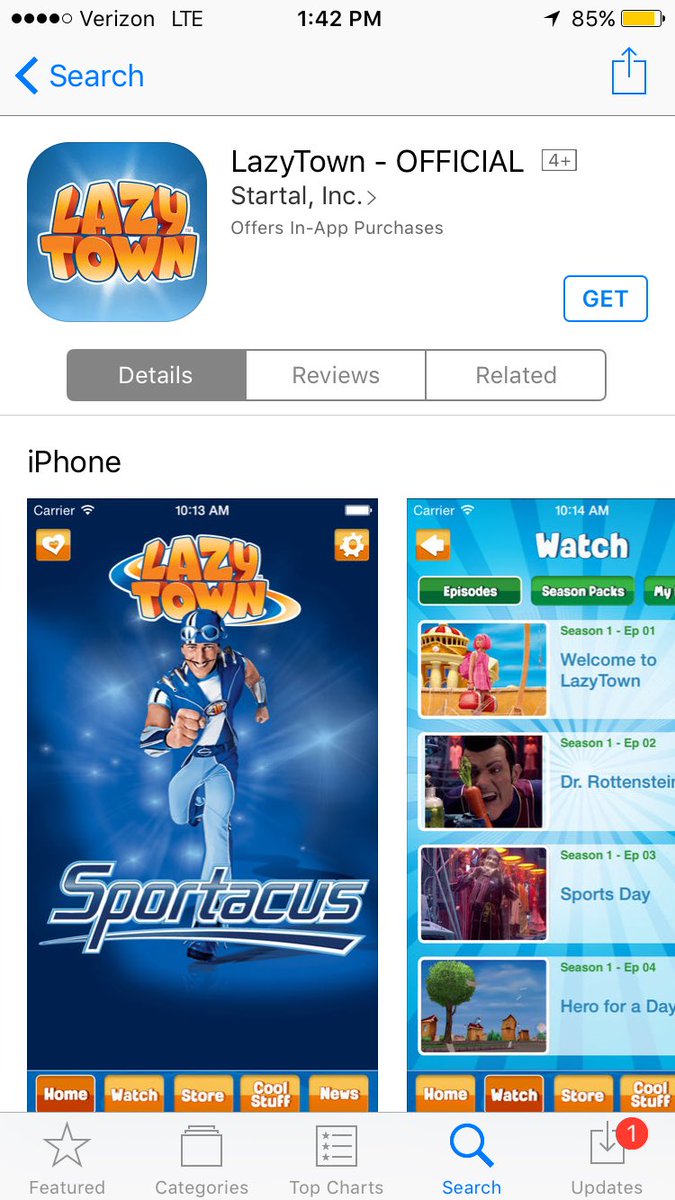 koalaJoeyy's tweet photo. Can't believe there's a lazy town app https://t.co/lxqhlku3Sy