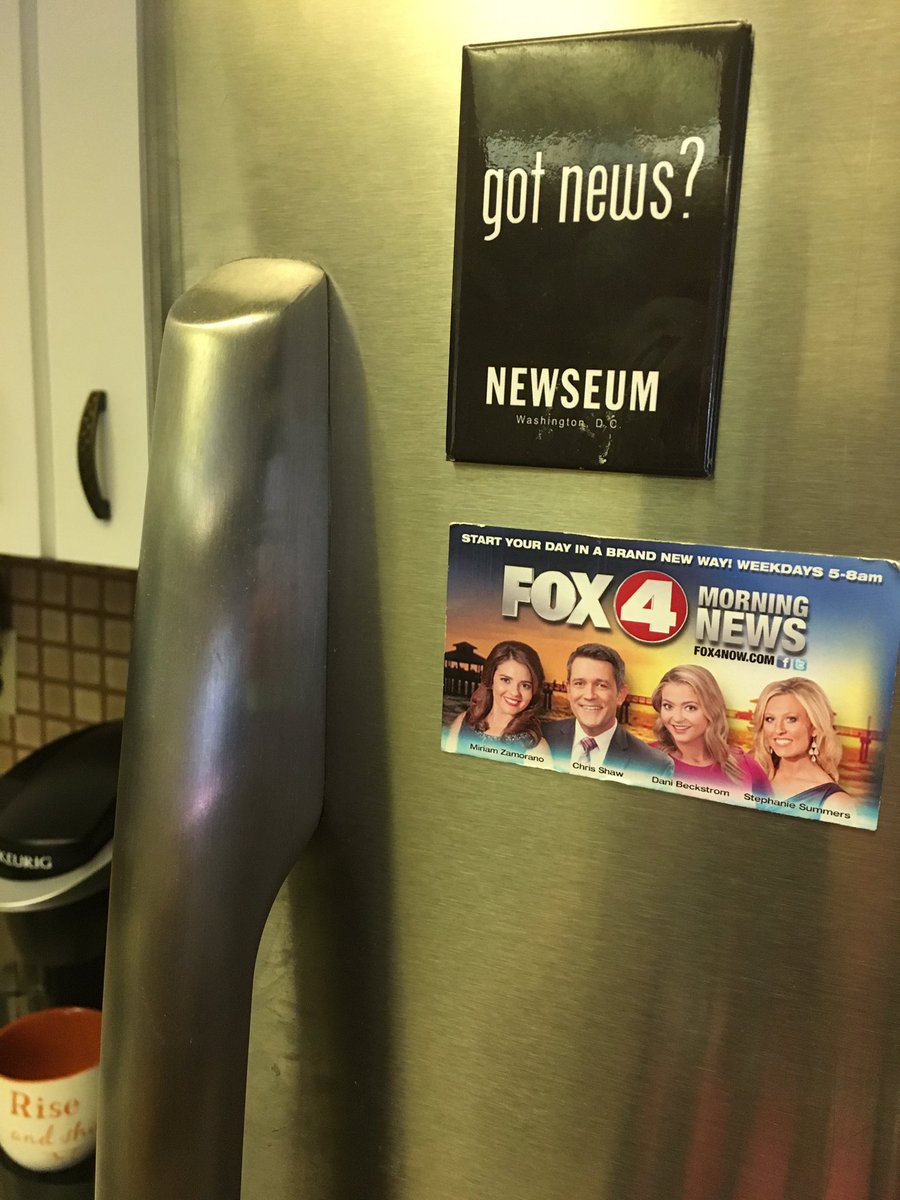 MiriamMedia's tweet photo. Now you can see us every time you go to the fridge! @ChrisShawtvnews @danibeckstrom @summersds @Fox4Now #NewMagnet #Fox4MorningNews https://t.co/SnWJG4jITP