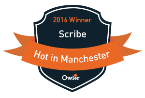 scribesoft's tweet image. Thanks so much to @owlerinc for recognizing Scribe as a winner of the 2016 Hot in Manchester Award! #scribevibe