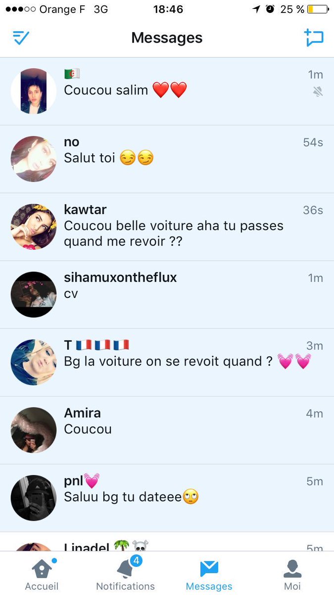 samygerie's tweet photo. il a même pas eu le temps de mettre le contact que les michtos l'ont dm https://t.co/wUXibf8oci