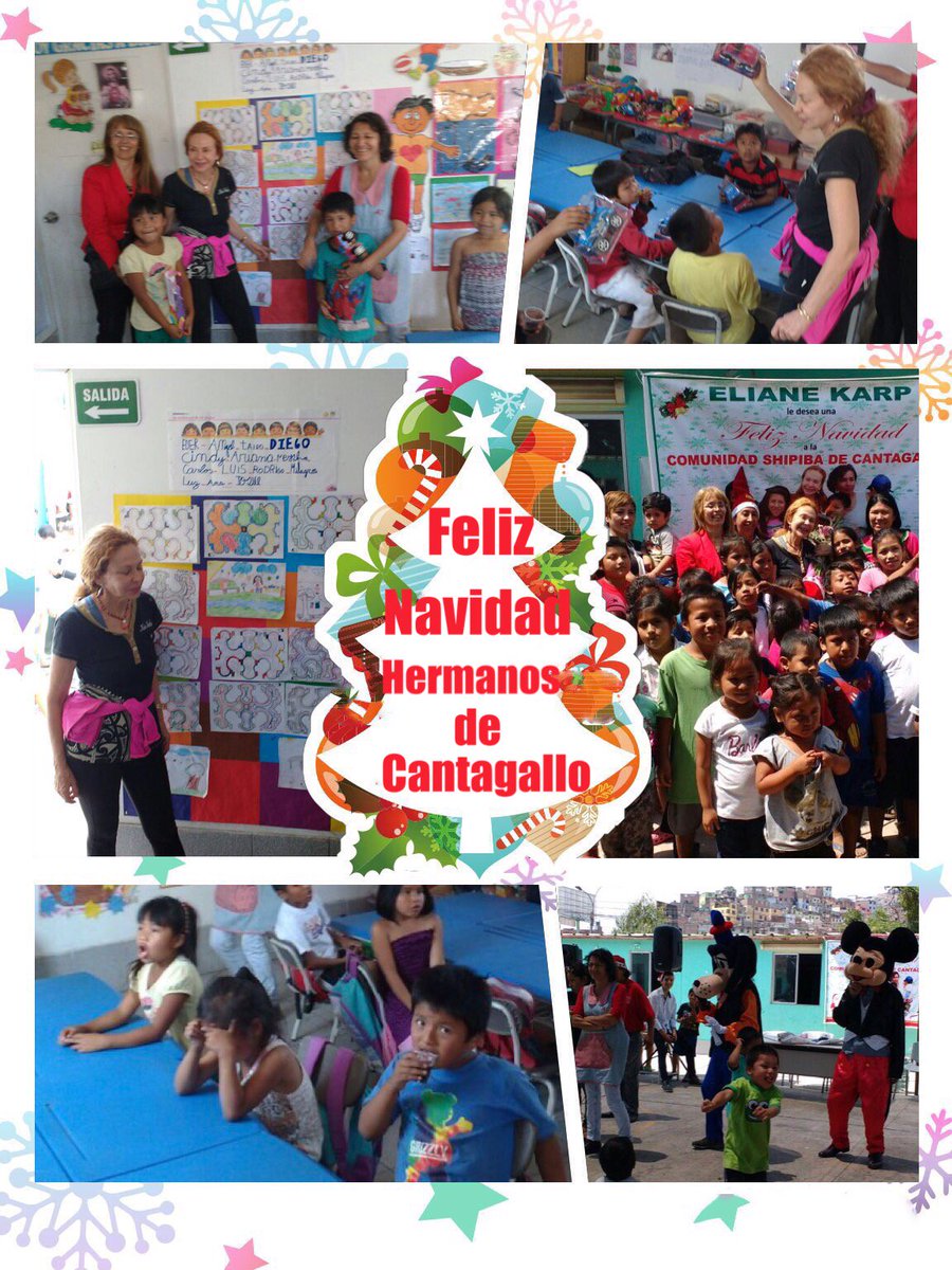 Lindos momentos con los niños de la Comunidad Shipibo-Conibo de  Cantagallo, ad portas de las fiestas navideñas.
