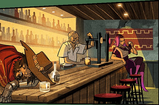 "Tsk. Who needs family anyway? Just get me another drink."