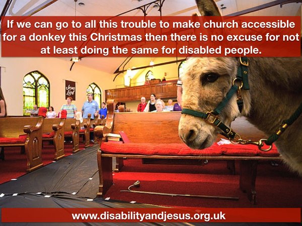 Ord_Off's tweet image. If we can make our Christmas service accessible for donkeys then why not people.