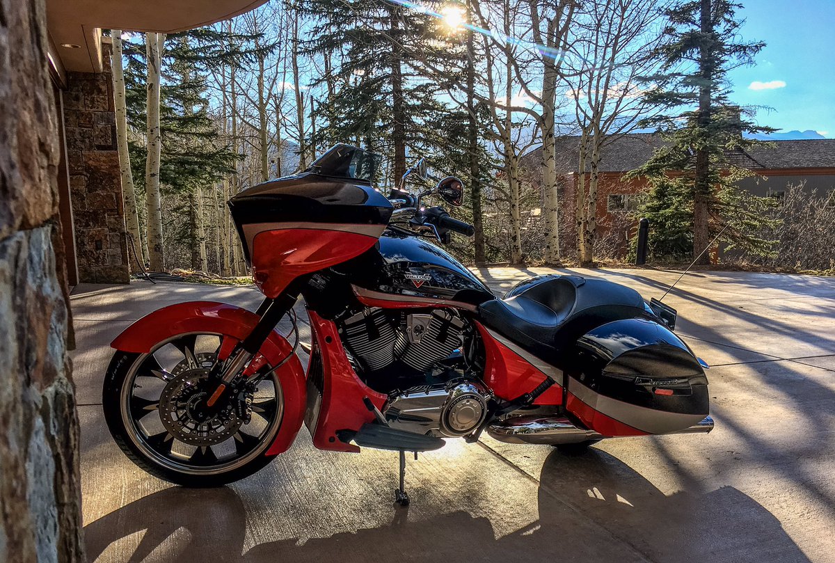 Clock out and shift into gear. 🕔✊ #VictoryMagnum #RideOne