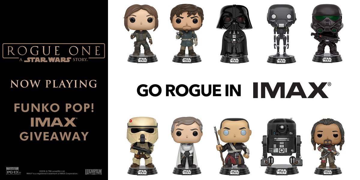 FOLLOW &amp; RT for a chance to win this #RogueOne Funko Pop character set courtesy of <a href="/IMAX/">IMAX</a>! regmovi.es/2gNyvdJ