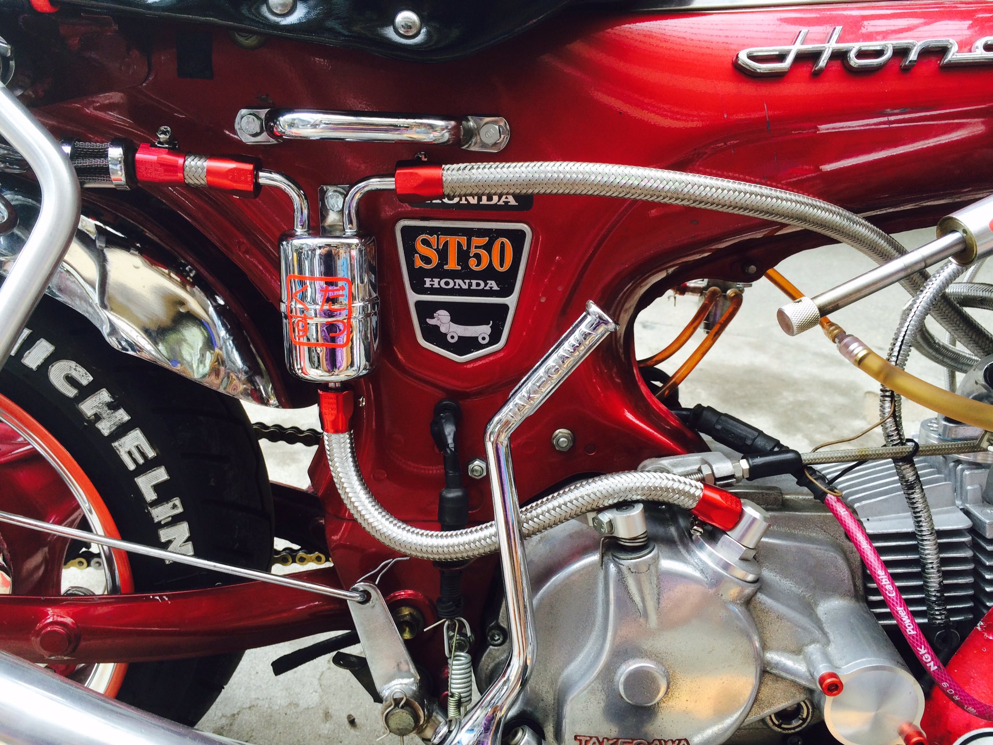 ホンダ DAX ダックス オイルキャッチタンク 水野板金 ワンオフ