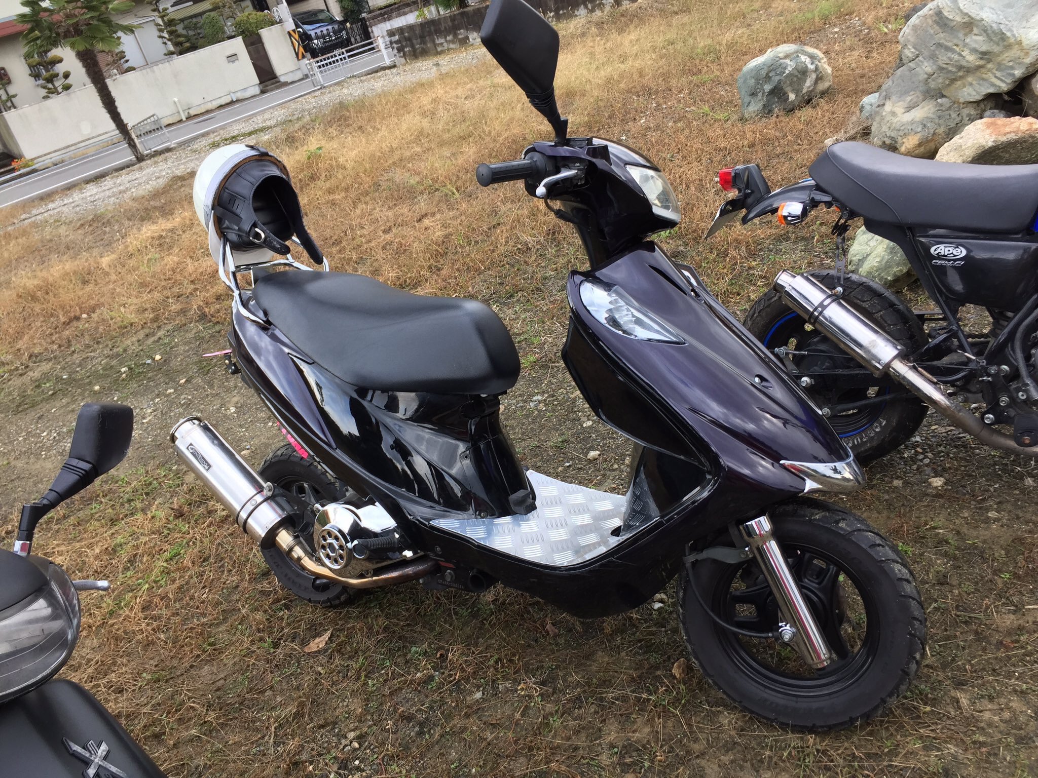 アドレスV125バックレスト車・バイク・自転車