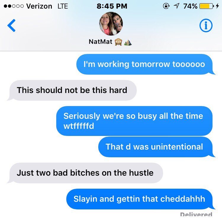 always_alymay's tweet photo. Reasons why I love @NattyMat18 is because she speaks the truth and says this kinda shit ❤❤❤❤ #hustlein https://t.co/2L1dSfaSmM