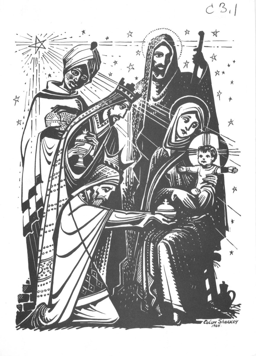ACWHGlass's tweet photo. Colum Sharkey, Christmas Card 1964 https://t.co/5nsqFYoq0h