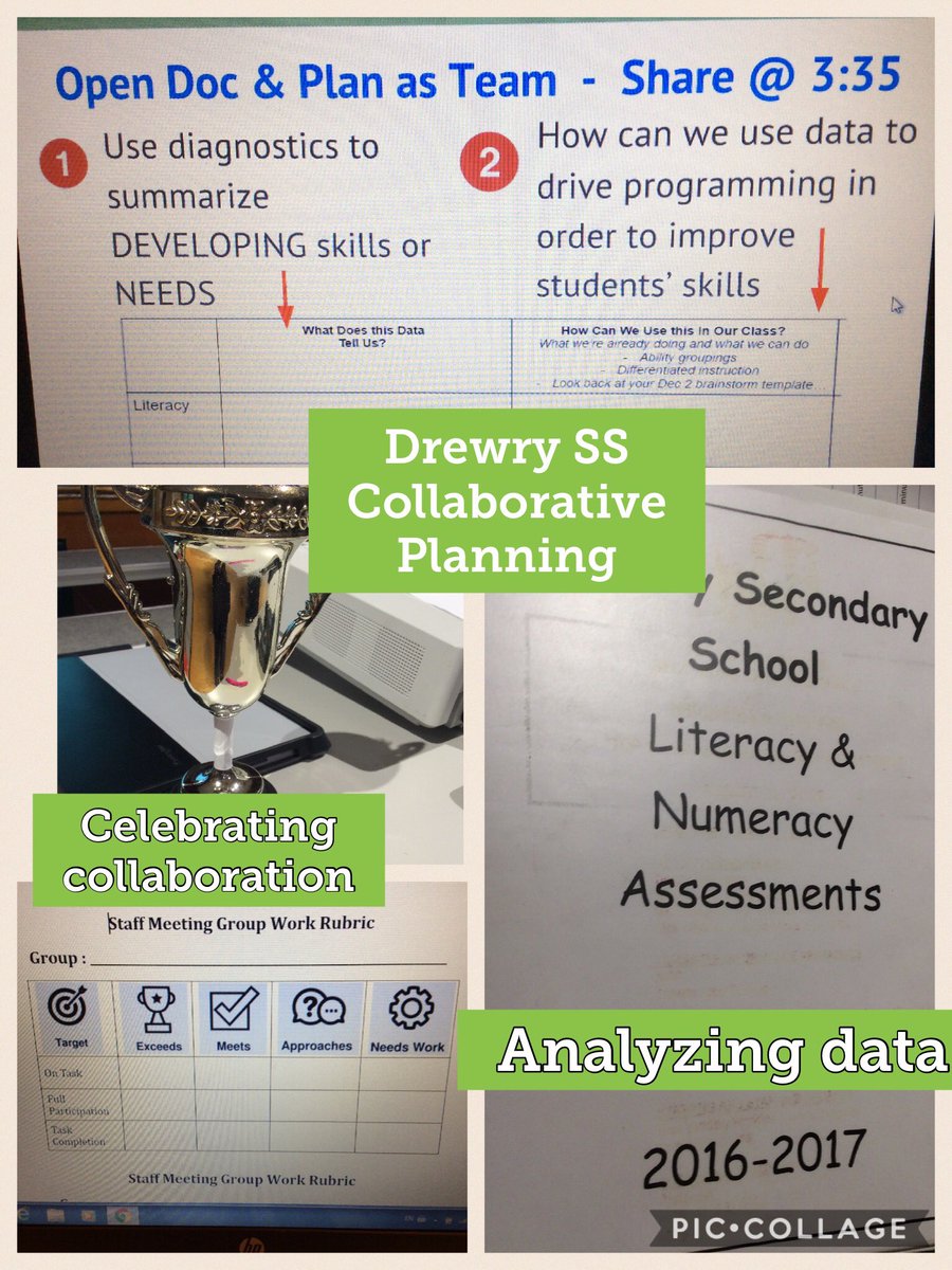 JFVandermeij's tweet photo. #DrewrySS staff leaders planned collaborative analysis of Ss data 2 differentiate program & share among whole school w/ GAFE! @LC2_TDSB https://t.co/EJEwqaCY4n