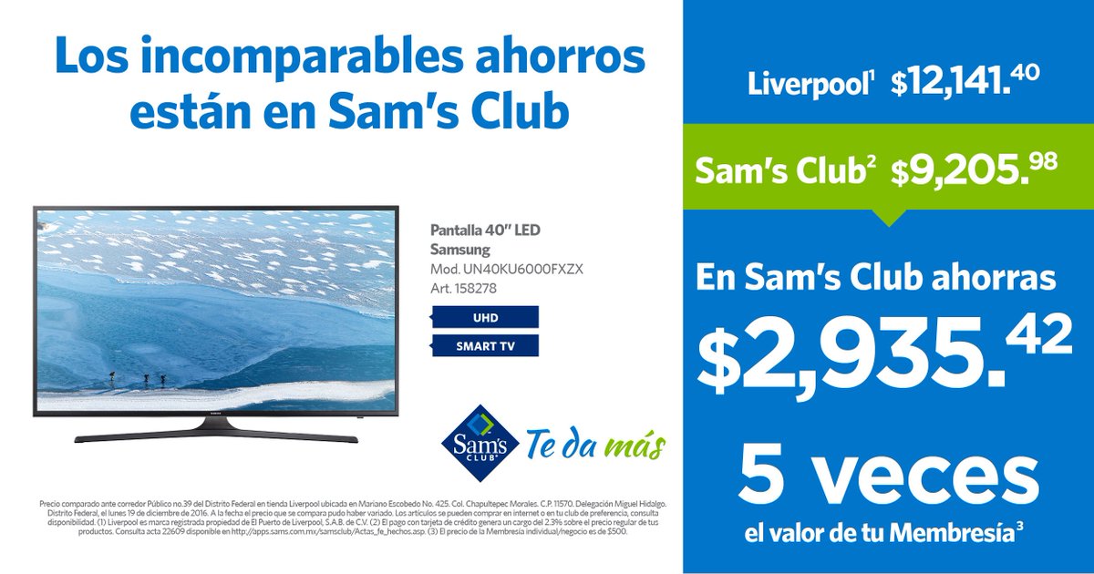 SamsClubMexico's tweet photo. Más ahorros sólo con tu Membresía Sam's Club. Ven y compruébalo. Consulta el acta aquí: https://t.co/iOgk27QsmX https://t.co/p24AxPSL0f