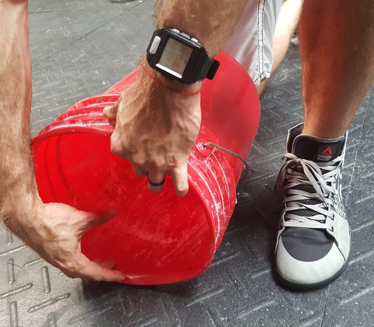 HallPassWatches's tweet photo. What you got in the bucket for this unorthodox week? #functionalfitness #intervaltraining #circuittraining #Hiit #HallPassWatch #CrossFit https://t.co/pbsKWFaQd1