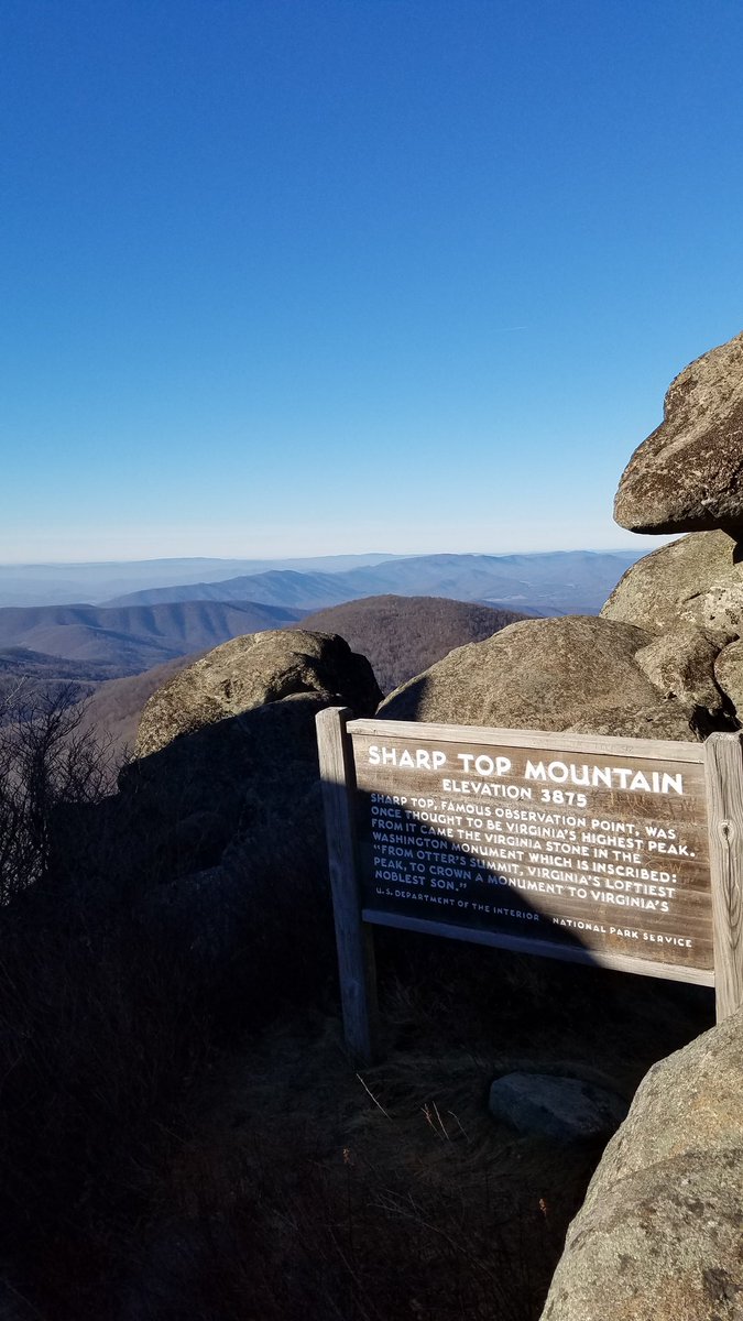 zane0922's tweet photo. Hiked to the very top of Sharp Top today. https://t.co/fHJLmYEOka