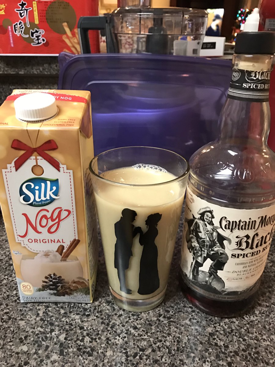 mehlibrarian's tweet photo. This should work. Right? #eggnog #silknog #rummakesitbetter https://t.co/RZNBGf4f2c
