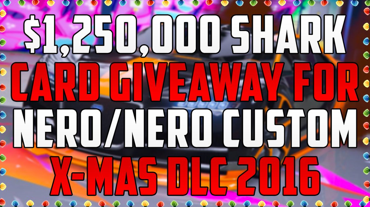 MrBossFTW's tweet image. #GTAOnline Festive Surprise 2016 DLC Shark Card Giveaway!

1. RT This Tweet!
2. Follow Me @MrBossFTW

Winner 12/22