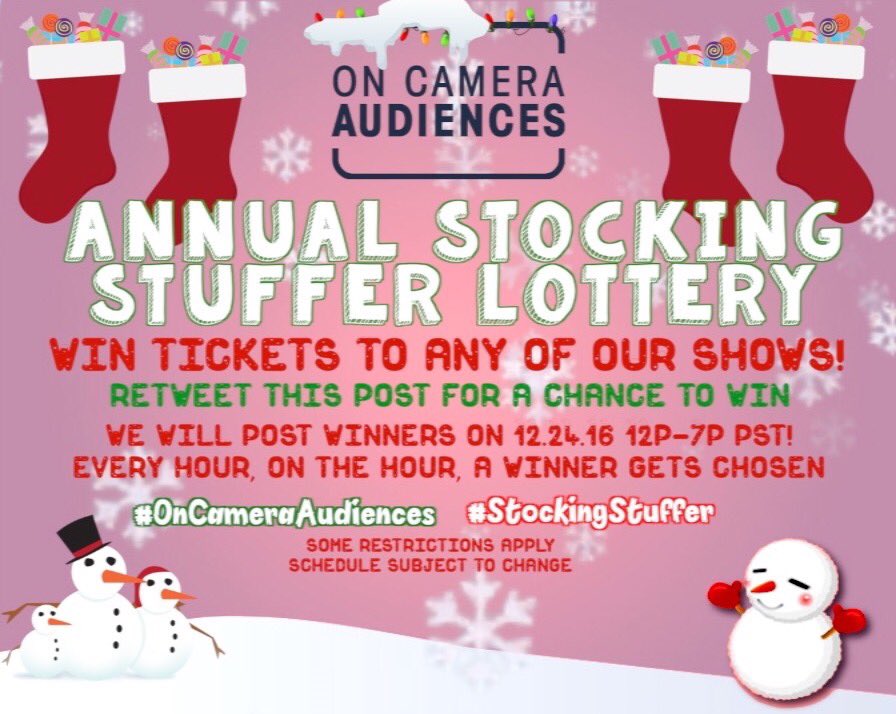 That time of year again for our #StockingStuffer lottery!🎄🎄🎄 
RT/comment for a chance to be eligible! Winners announced 12.24! GL! ☃️❄️☃️❄️