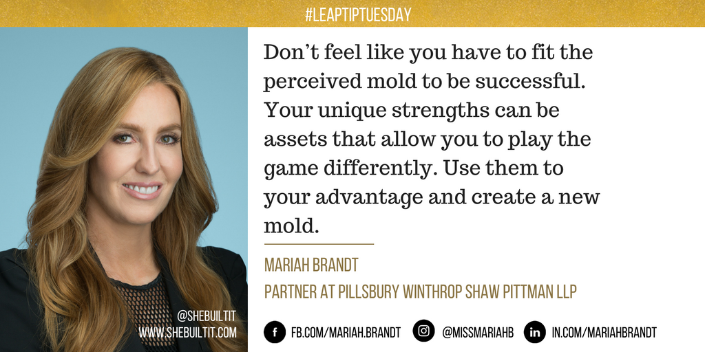 #LeapTipTuesday Mariah Brandt shares the secret to successful #Career Leaping is to first start by being you!
