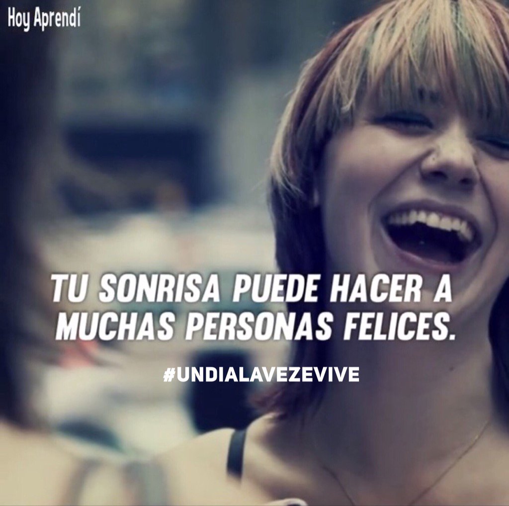 soygeo24's tweet photo. Tu sonrisa puede hacer a muchas personas felices. #prendelavida #undialavezevive https://t.co/CDkD8zRQWF